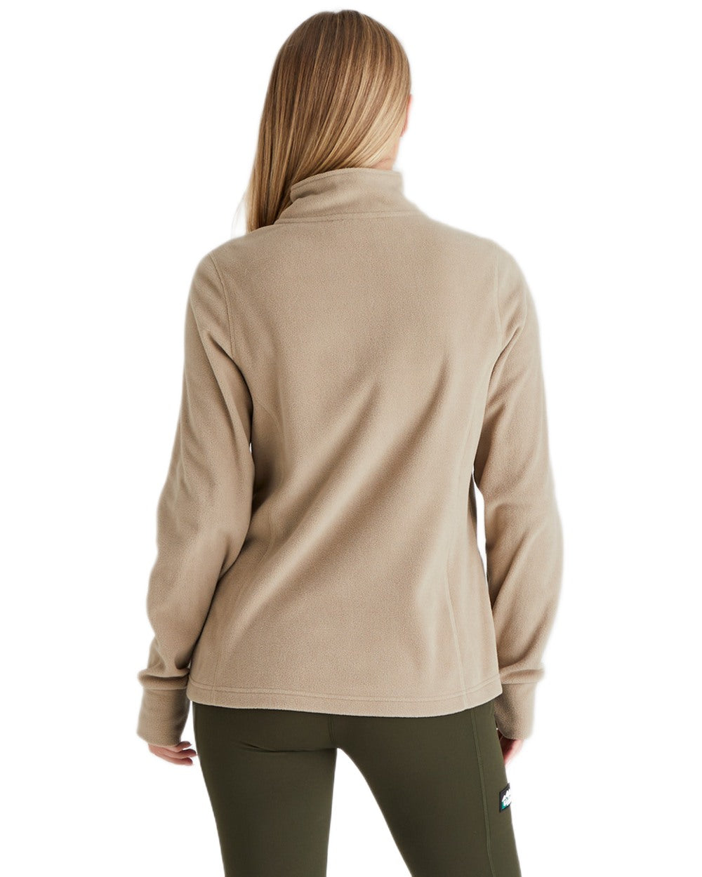 Roasted Cashew coloured Ridgeline Ladies Narvik Fleece on white background