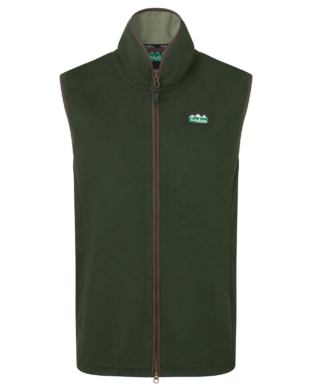 Deep Forest Coloured Ridgeline Mens Kodiak Gilet on white background