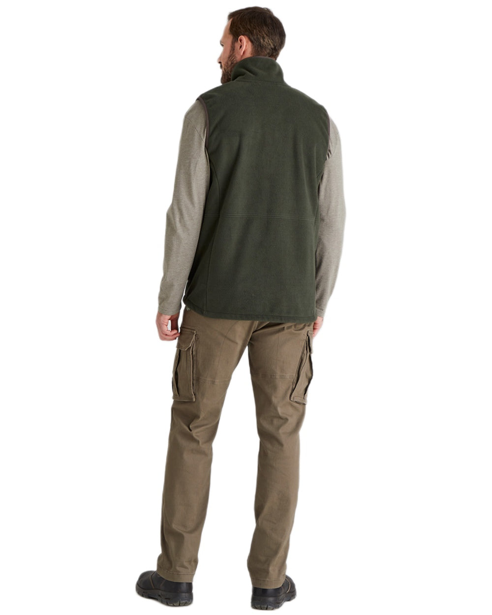 Deep Forest Coloured Ridgeline Mens Kodiak Gilet on white background