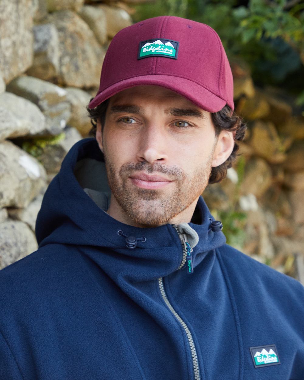 Winter Berry Coloured Ridgeline Monsoon Classic Cap on outdoor background