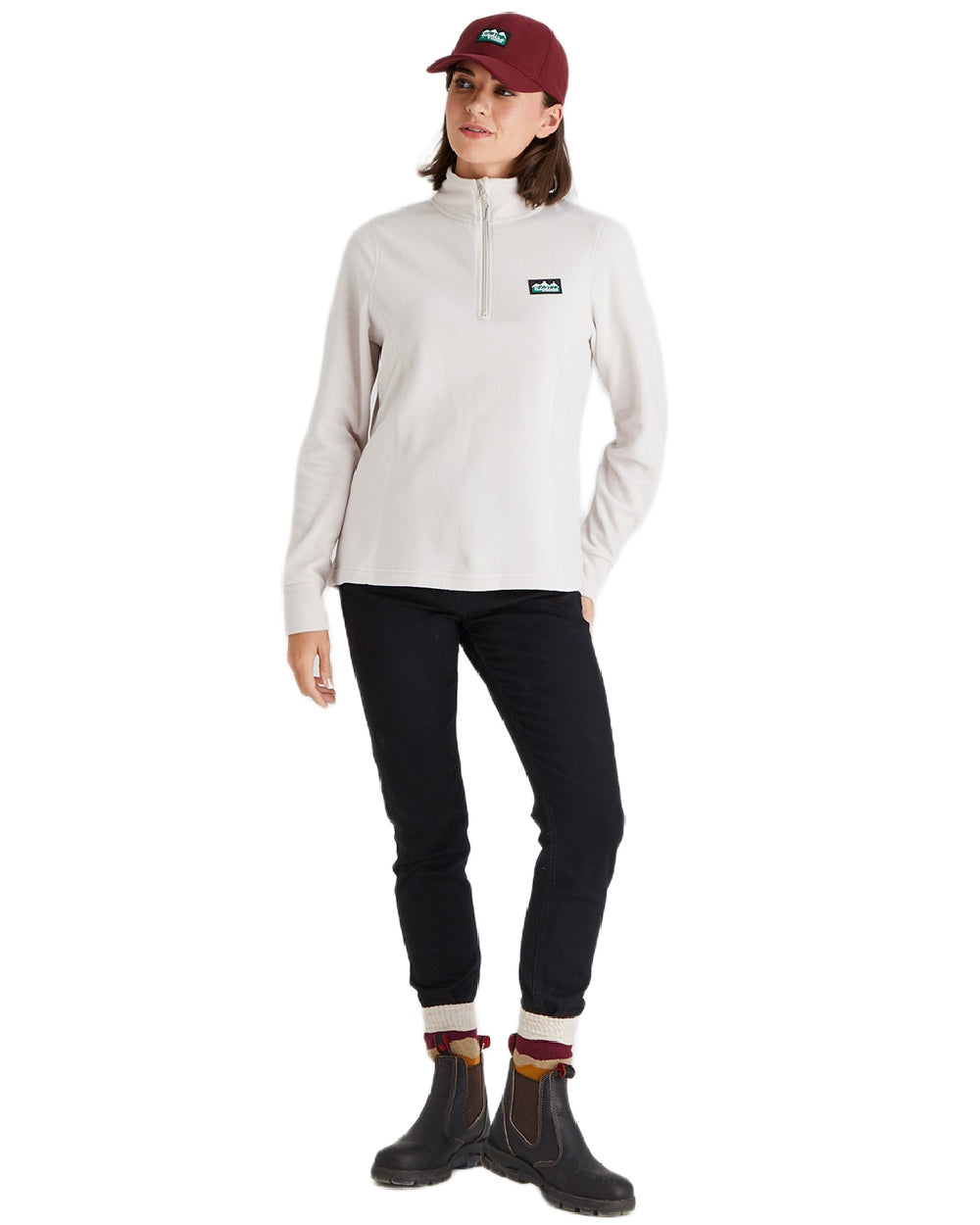 Winter Berry Coloured Ridgeline Monsoon Classic Cap on white background