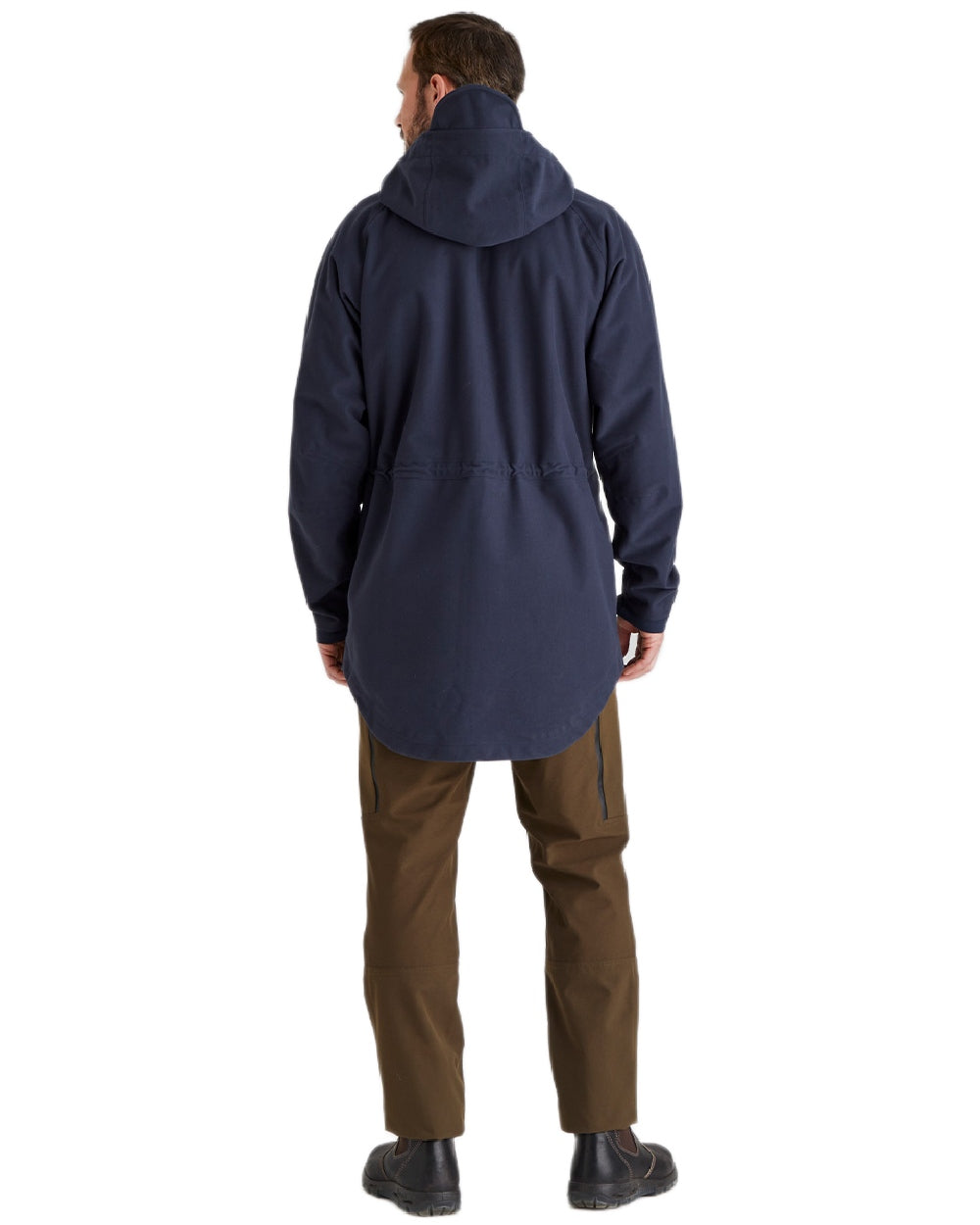 Navy Coloured Ridgeline Monsoon Classic Jacket On A White Background
