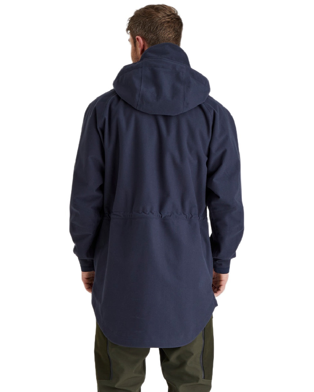 Navy Coloured Ridgeline Monsoon Classic Waterproof Smock on white background