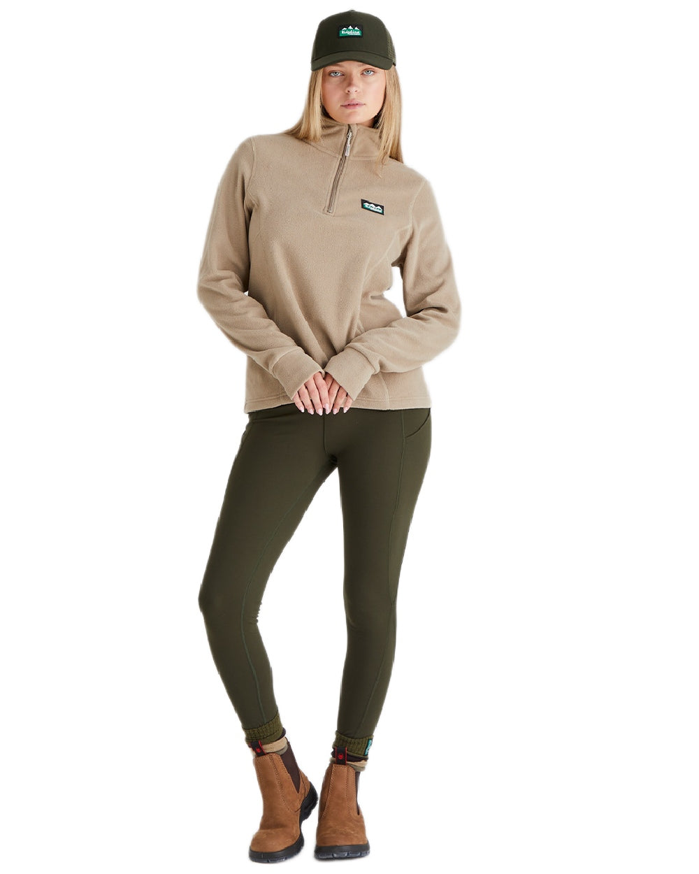 Deep Forest Coloured Ridgeline Monsoon Trucker Cap on white background