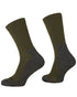 Green Coloured Rovince Shield Socks on white background