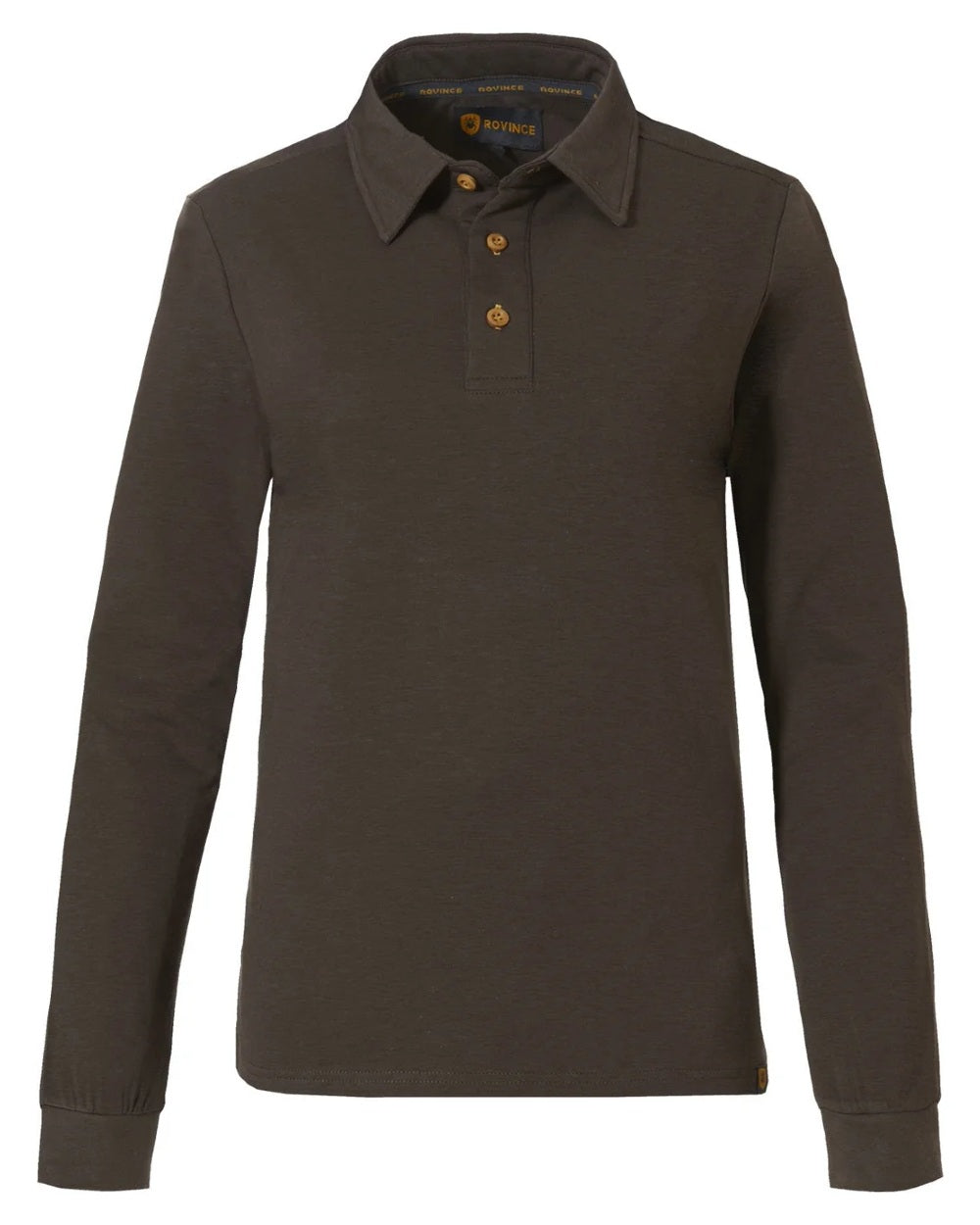 Green coloured Rovince Womens Bamboo Polo Shirt on white background