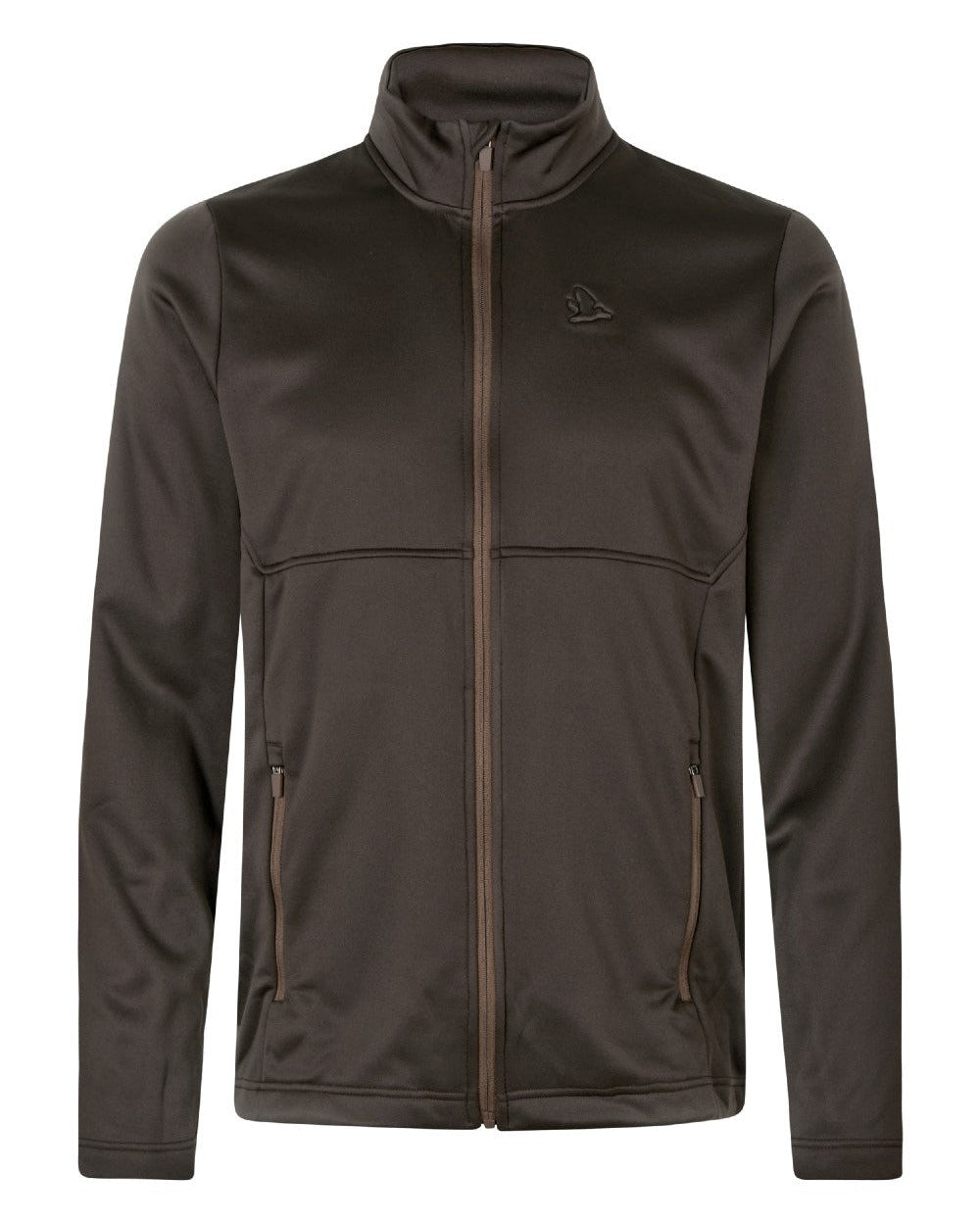 Dark Brown Coloured Seeland Elliot Fleece on white background