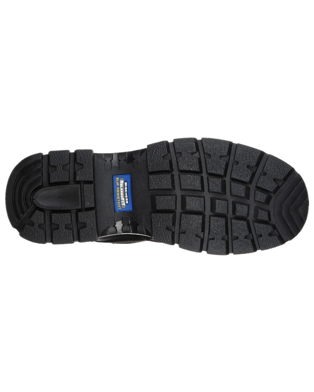 Black Coloured Skechers Workwear Mens Wascana Benen Waterproof Tactical Boots on white background