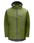 Olive Coloured Swazi Mens Sentinel Ultralight Jacket on white background