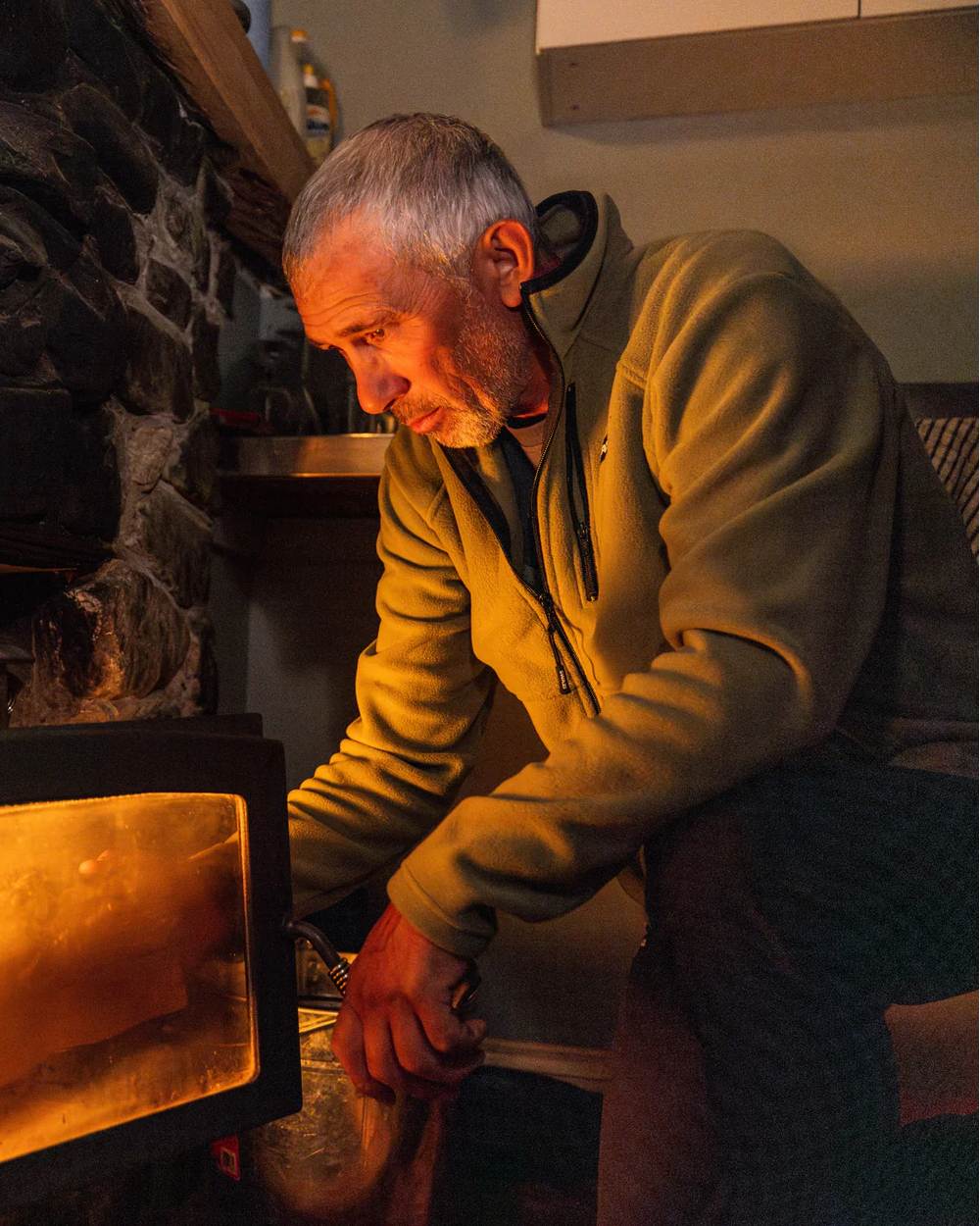 Tussock Coloured Swazi Muskox Jacket on room background