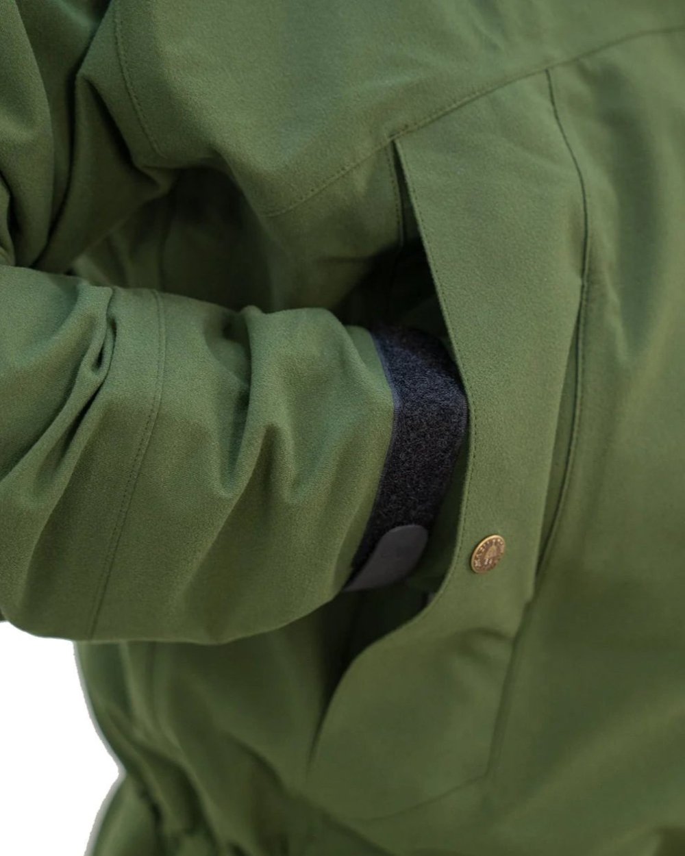 Olive Coloured Swazi Tahr Xp Smock on white background