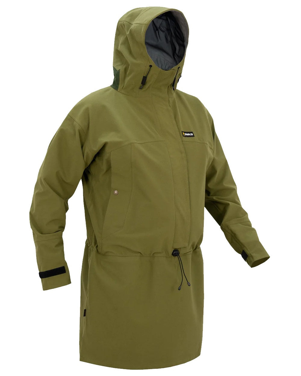 Tussock Green Coloured Swazi Tahr Xp Smock on white background