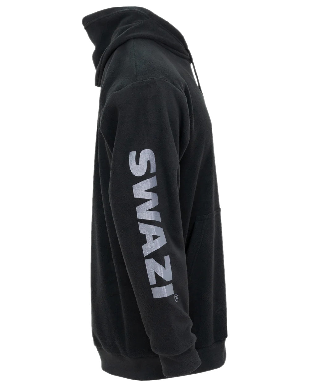 Black Coloured Swazi The Clansman Hoodie on white background