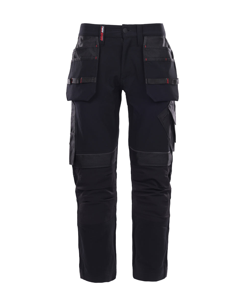 Black coloured TuffStuff Apex Flex Trousers on White background