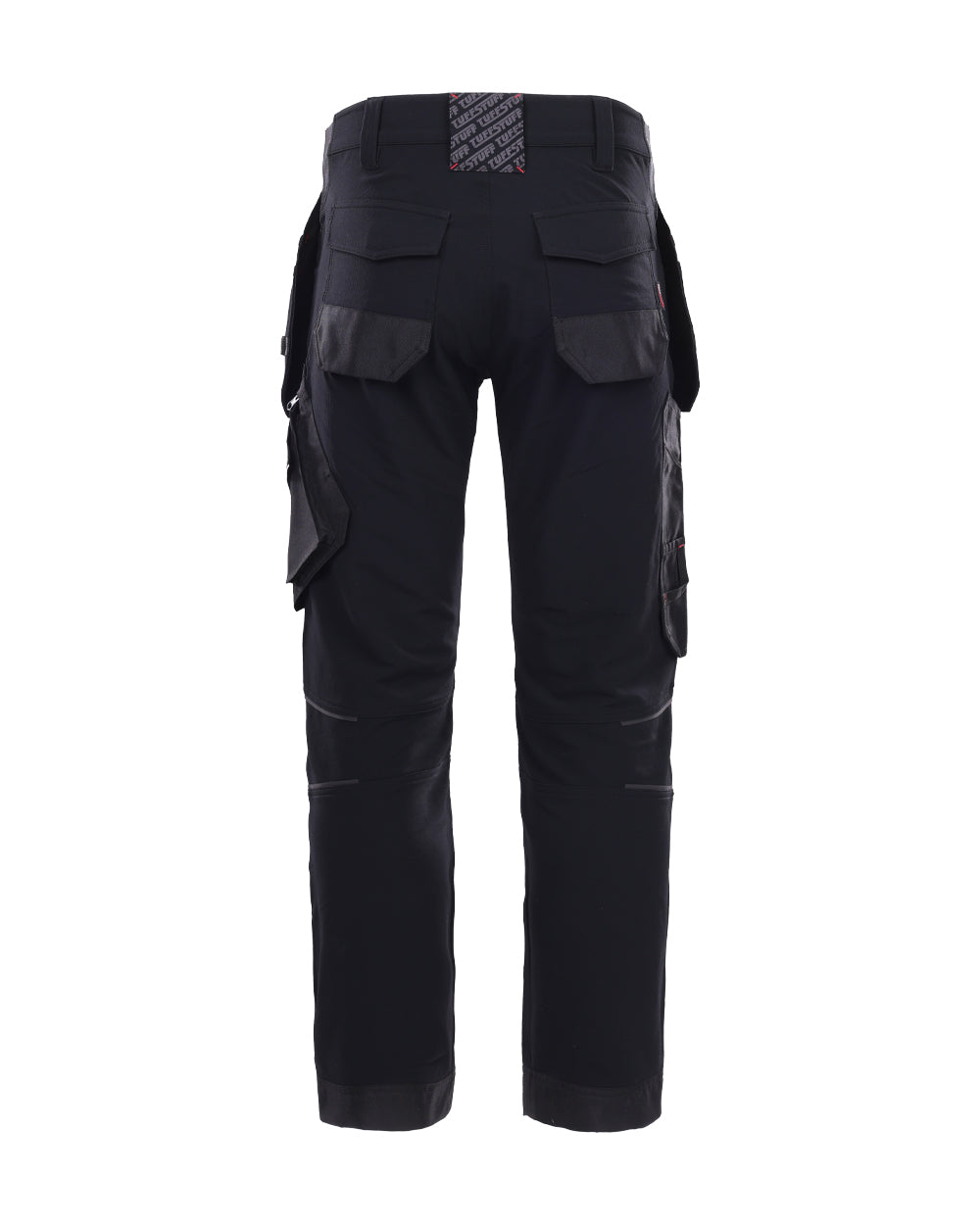 Black coloured TuffStuff Apex Flex Trousers on White background