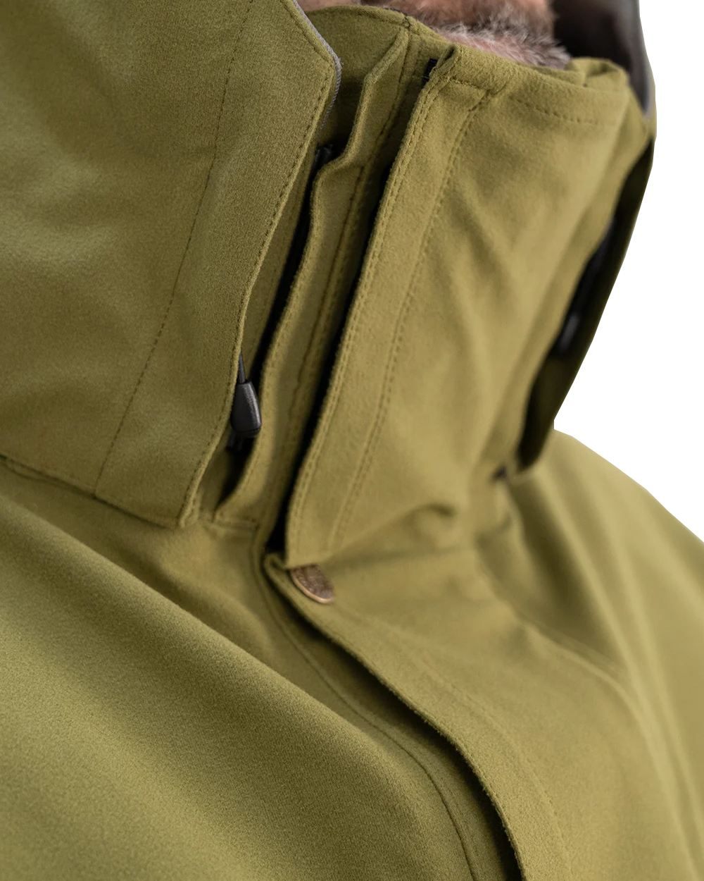 Tussock Green Coloured Swazi Wapiti Xp Jacket On A White Background
