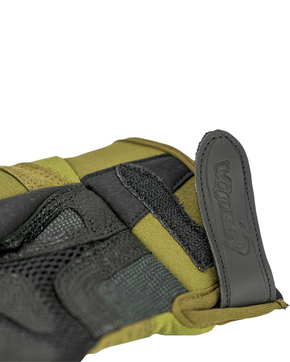 Green Coloured Viper Elite Gloves on white background