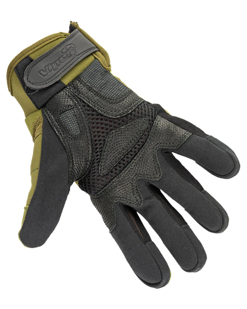 Green Coloured Viper Elite Gloves on white background