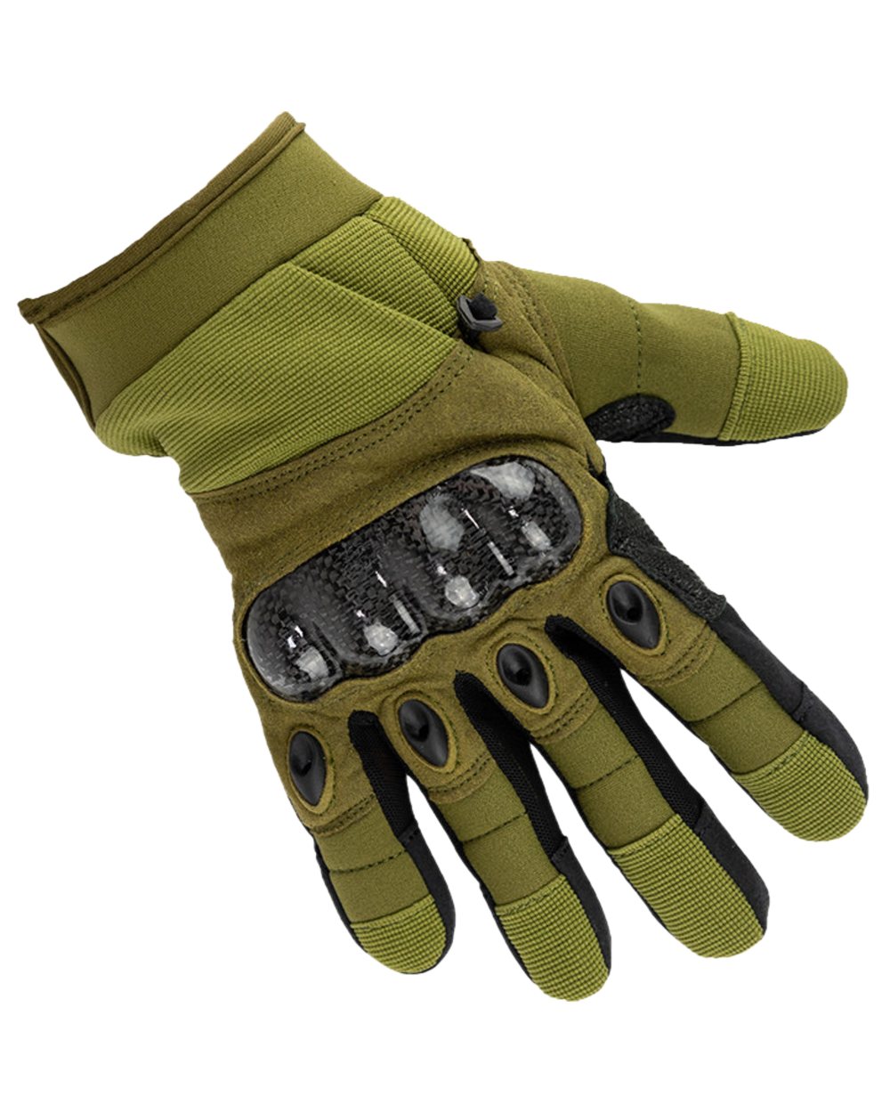 Green Coloured Viper Elite Gloves on white background