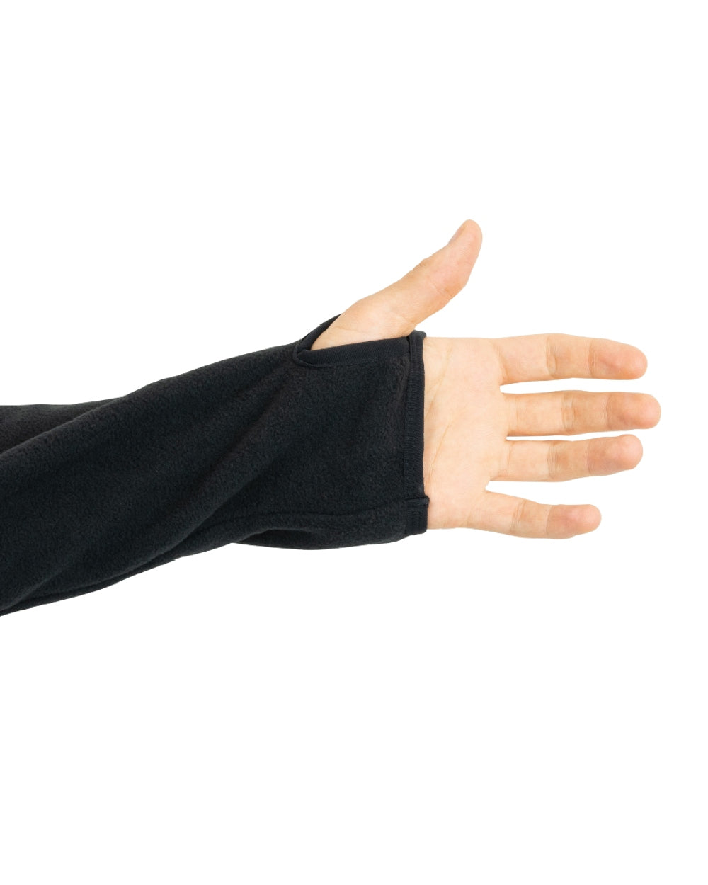 Black Coloured Viper Fleece Hoodie on white background