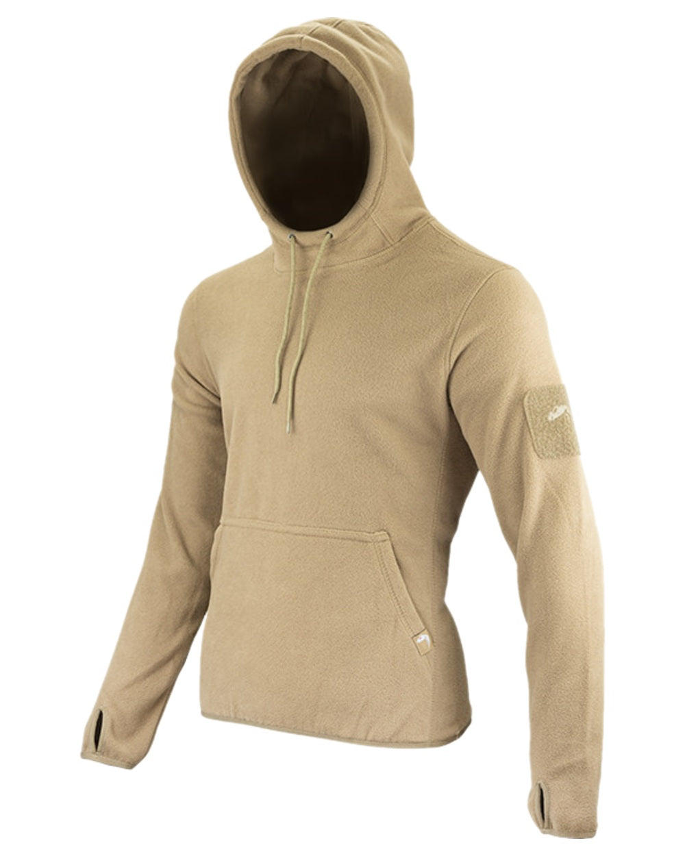 Coyote Coloured Viper Fleece Hoodie on white background