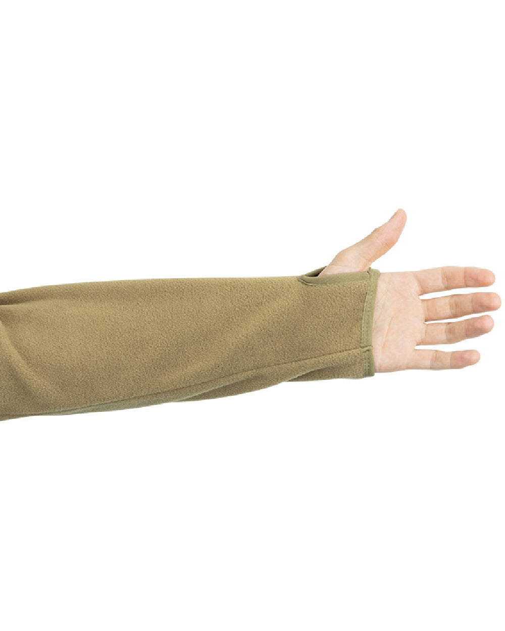 Coyote Coloured Viper Fleece Hoodie on white background