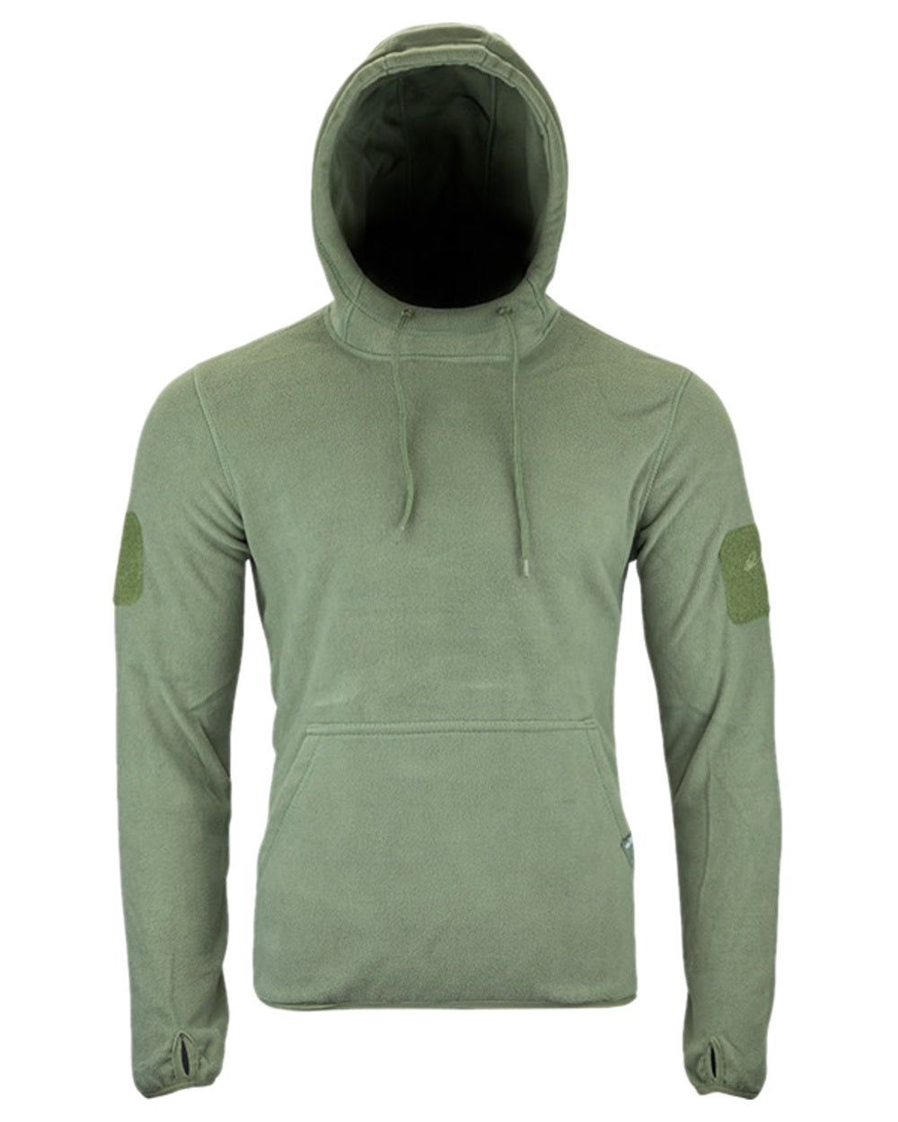 Green Coloured Viper Fleece Hoodie on white background