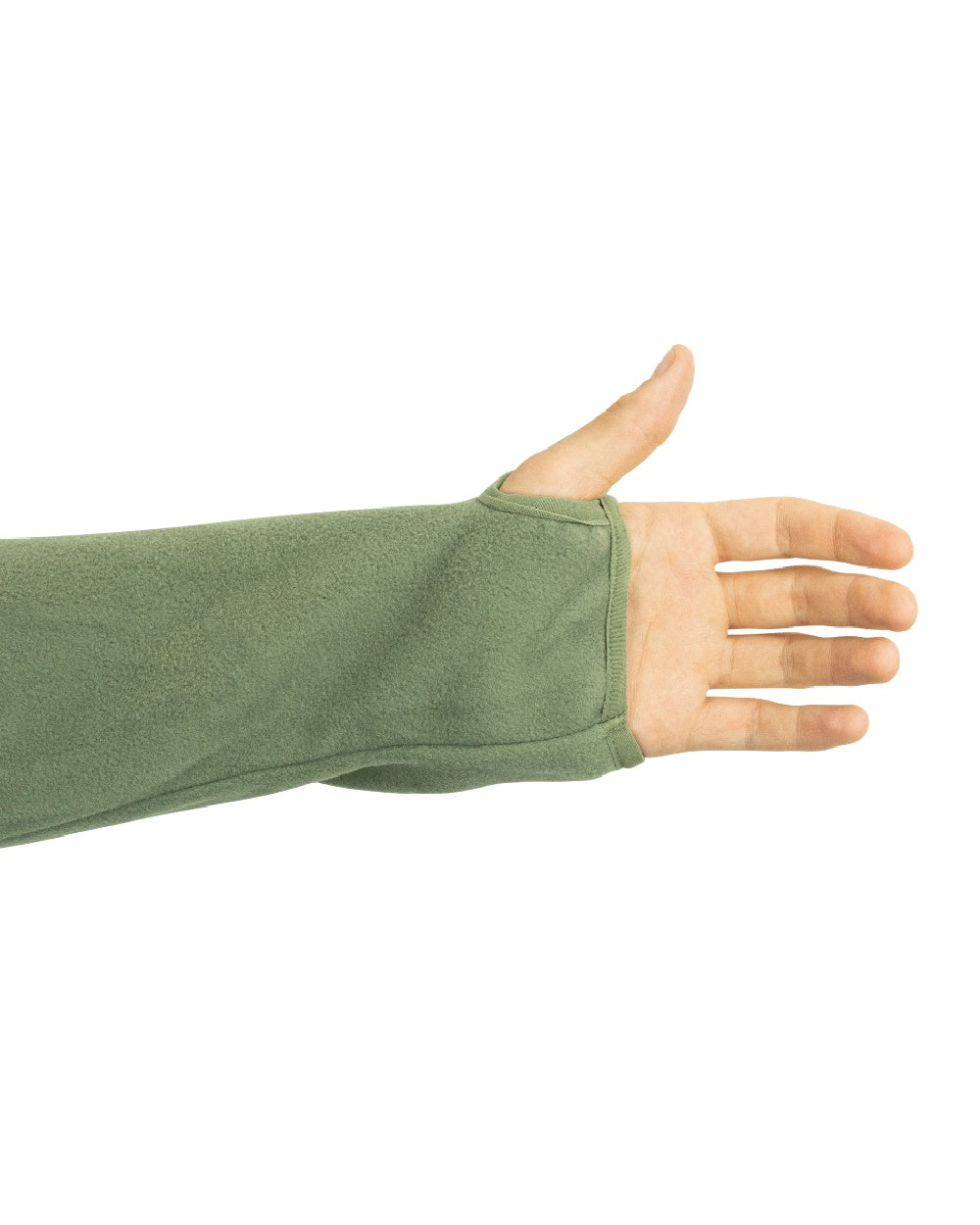 Green Coloured Viper Fleece Hoodie on white background