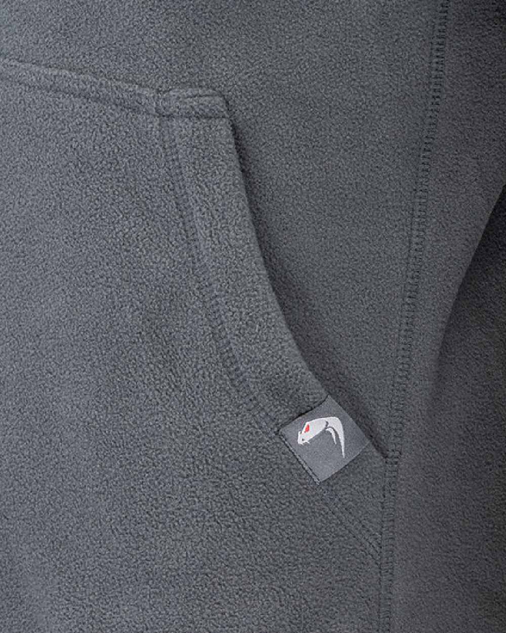Titanium Coloured Viper Fleece Hoodie on white background
