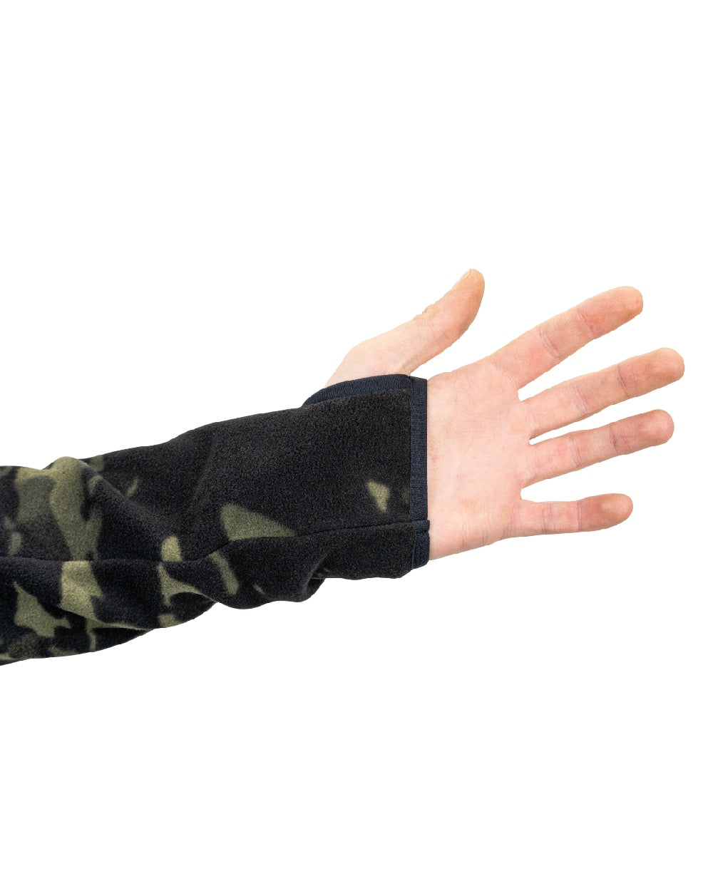 VCAM Black Coloured Viper Fleece Hoodie on white background
