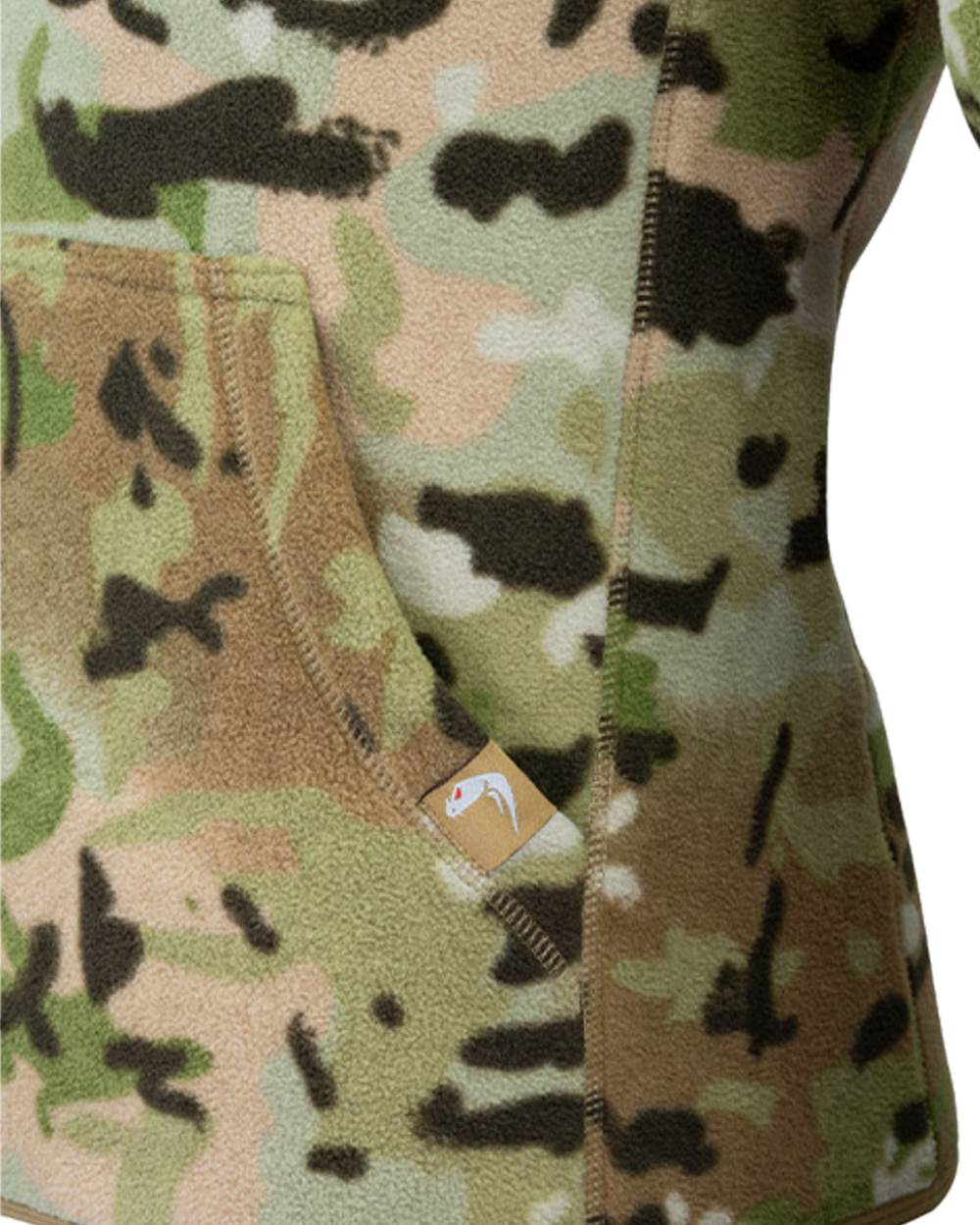 VCAM Coloured Viper Fleece Hoodie on white background