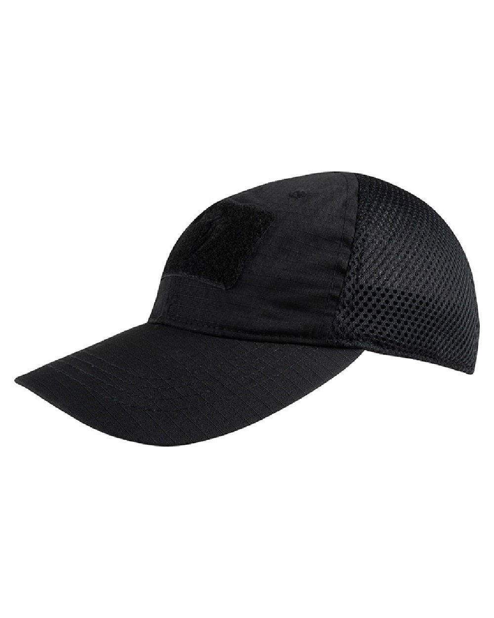 Black Coloured Viper Flexi-Fit Baseball Cap on white background