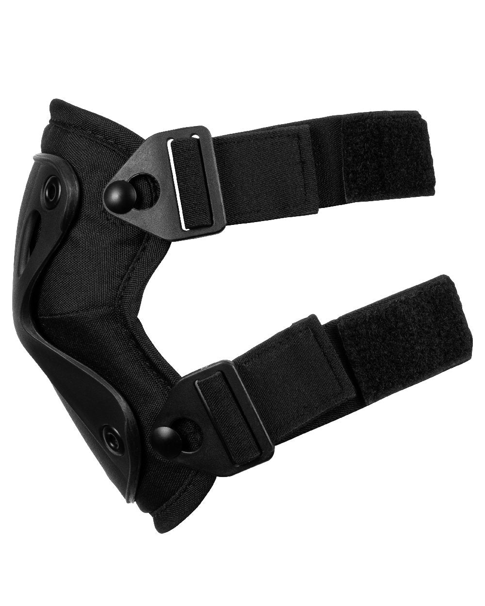 Black Coloured Viper Hard Shell Knee Pads on white background