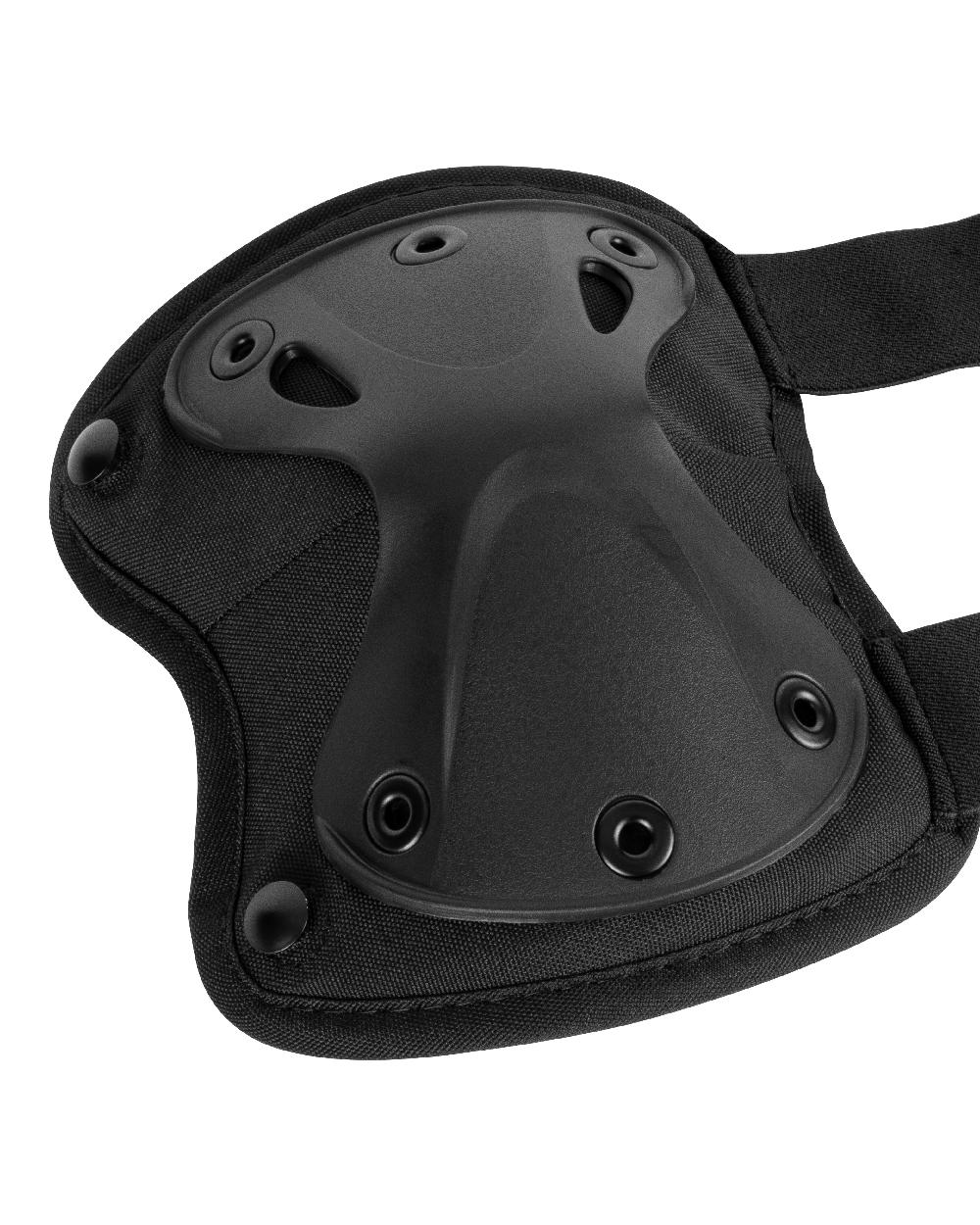 Black Coloured Viper Hard Shell Knee Pads on white background