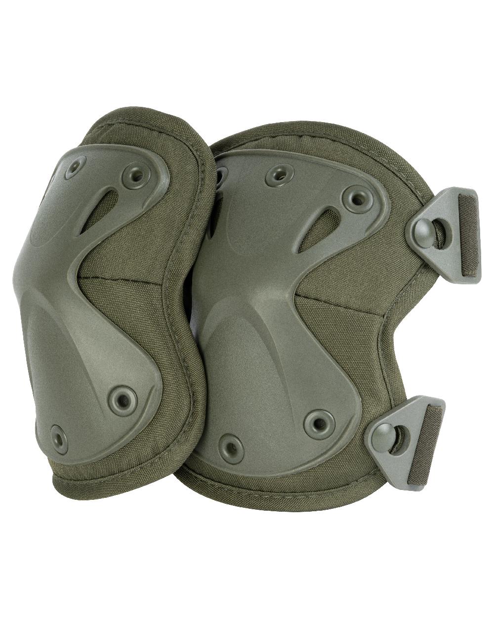 Green Coloured Viper Hard Shell Knee Pads on white background
