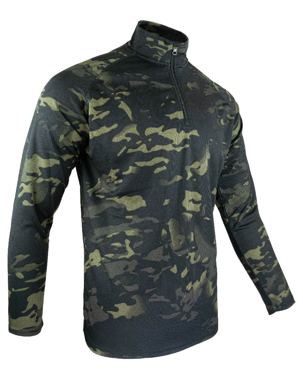 VCAM Black Coloured Viper Mesh-Tech Armour Top on white background