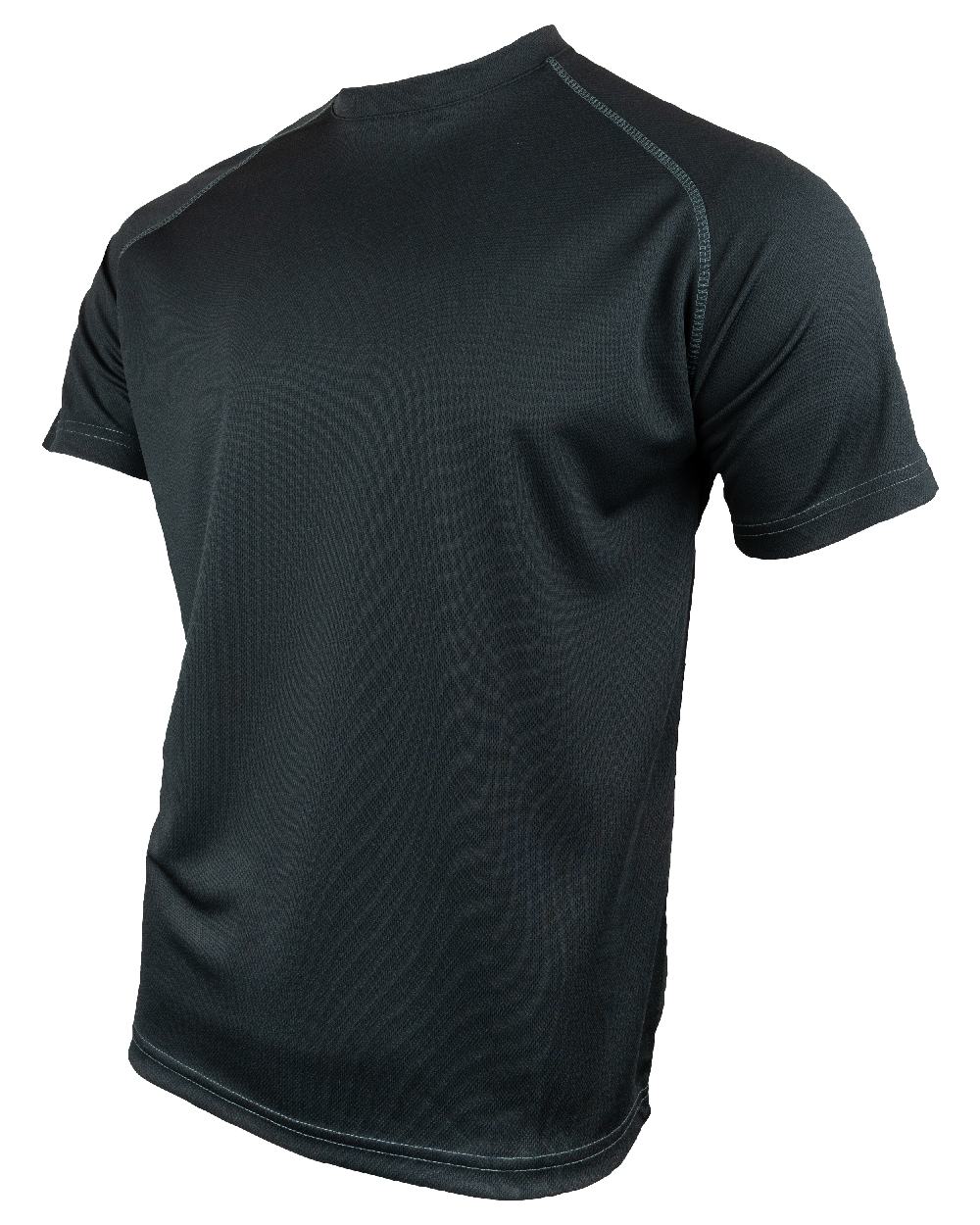 Black Coloured Viper Mesh-Tech T-Shirt on white background