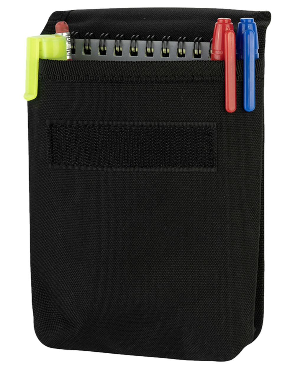 Black Coloured Viper Notebook Pouch on white background