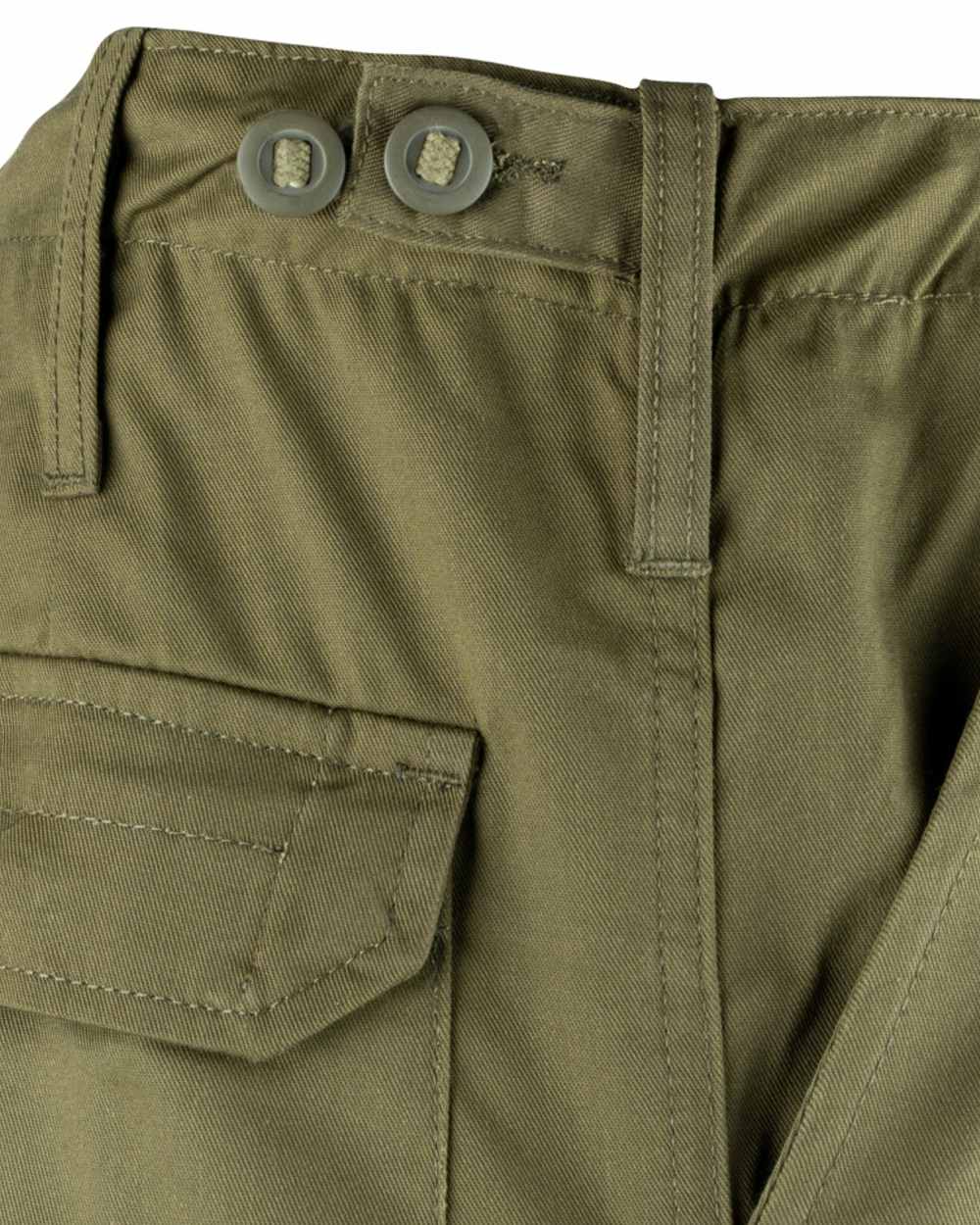 Green Coloured Viper PCS Trousers on white background