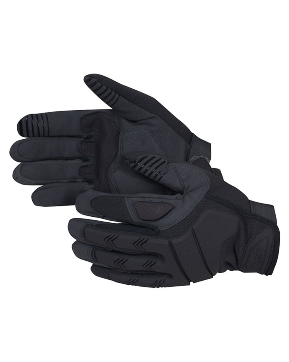 Black Coloured Viper Recon Gloves on white background