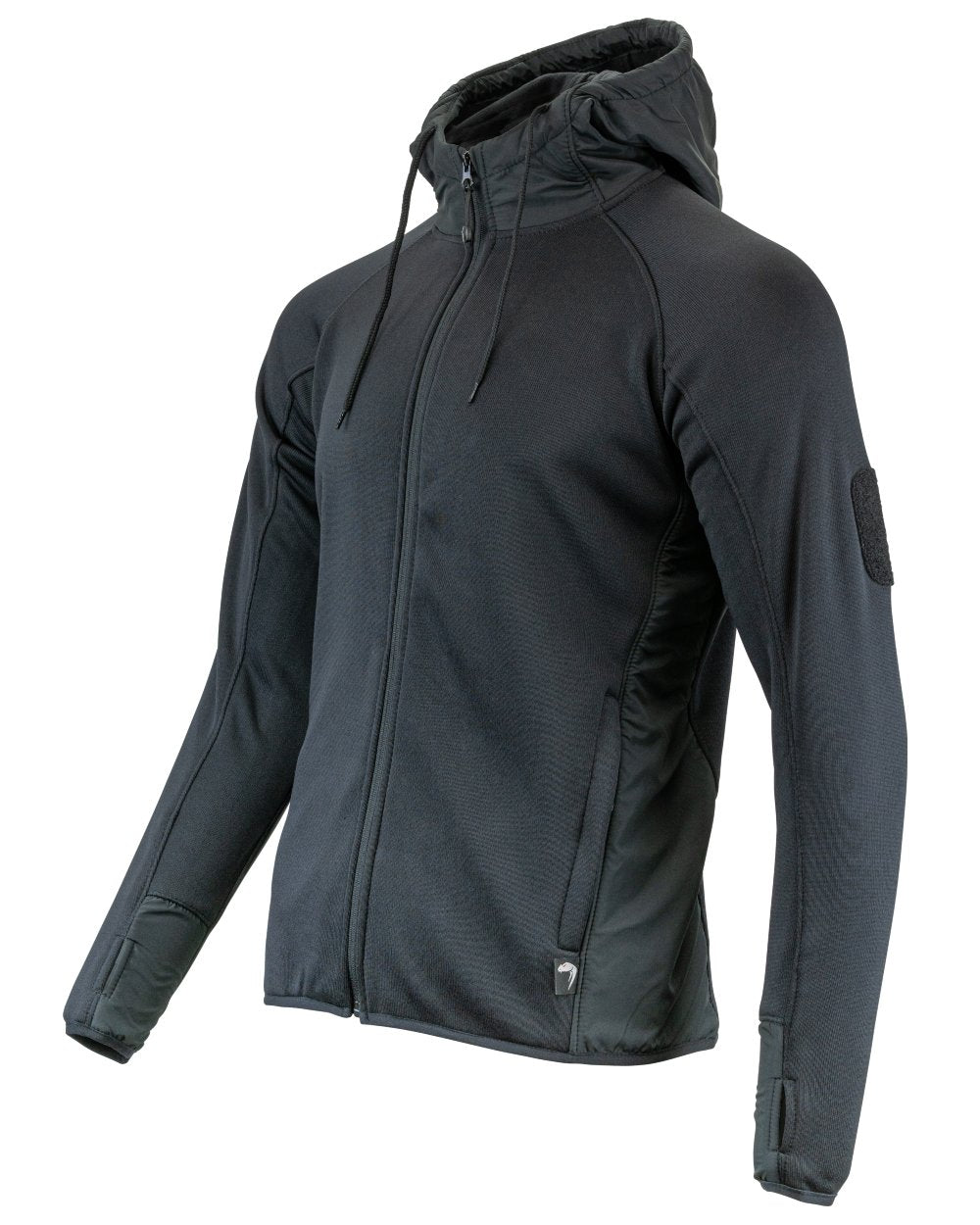 Black coloured Viper Storm Hoodie on white background