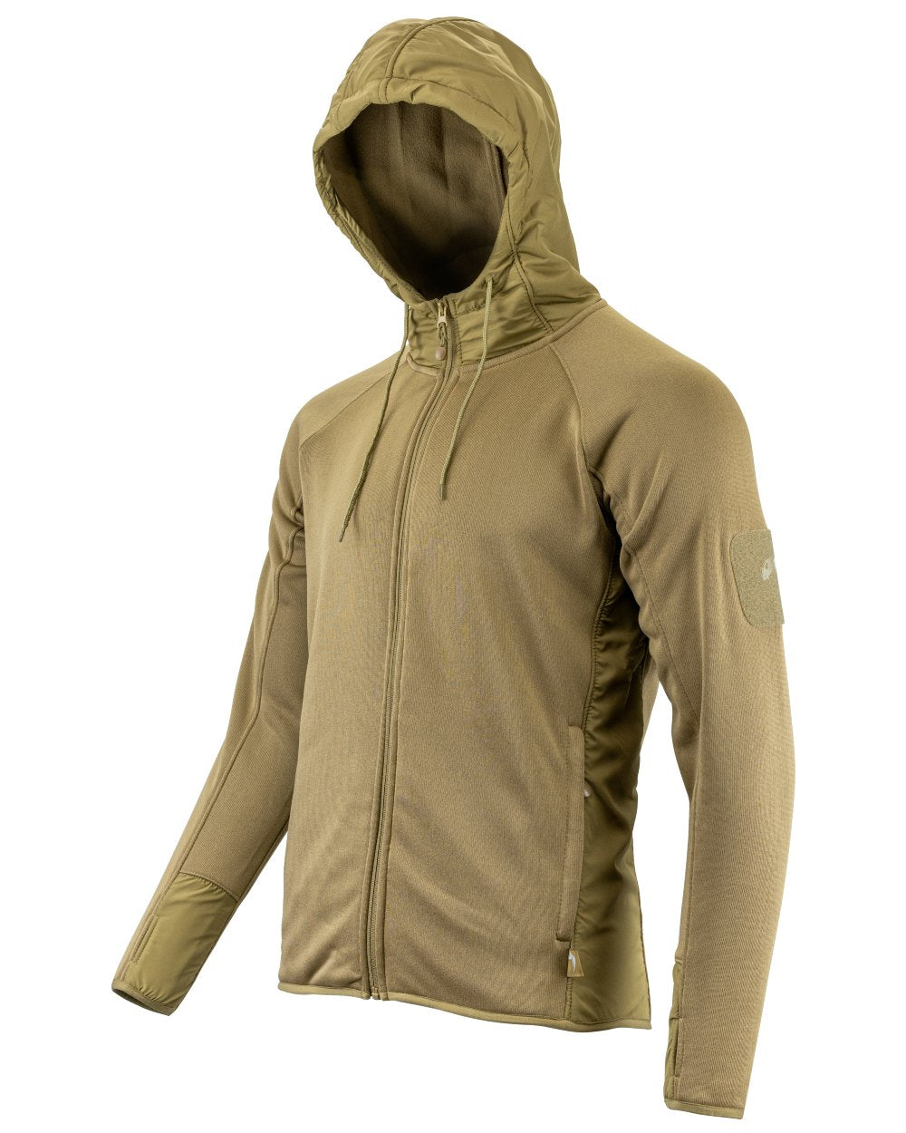 Coyote coloured Viper Storm Hoodie on white background