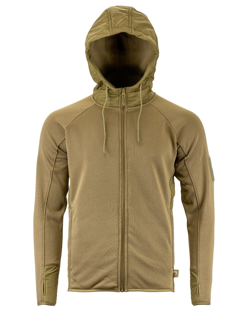 Coyote coloured Viper Storm Hoodie on white background