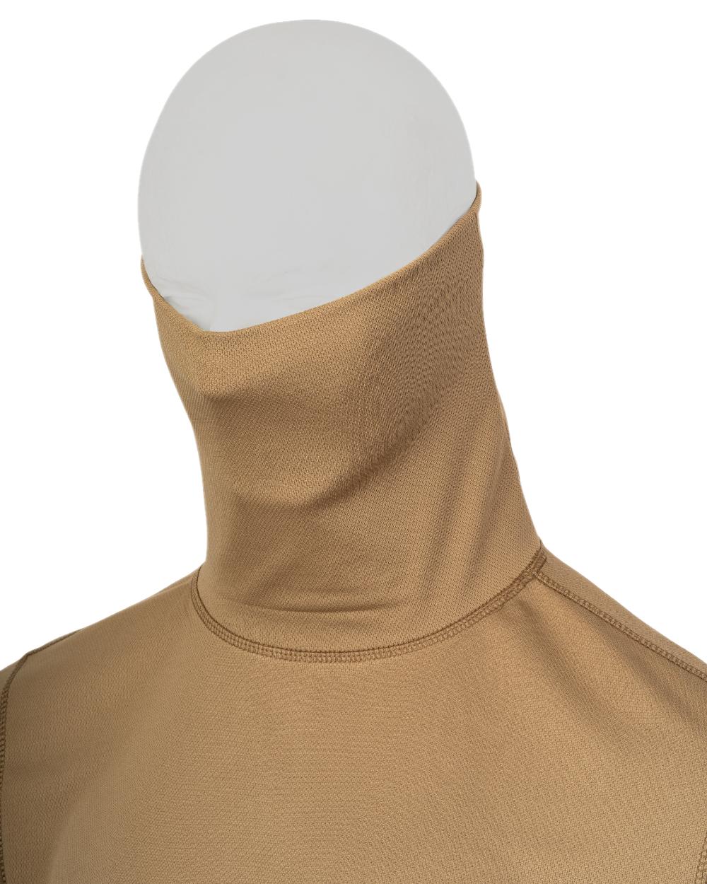 Coyote Coloured Viper Tactical Roll Neck Top on white background