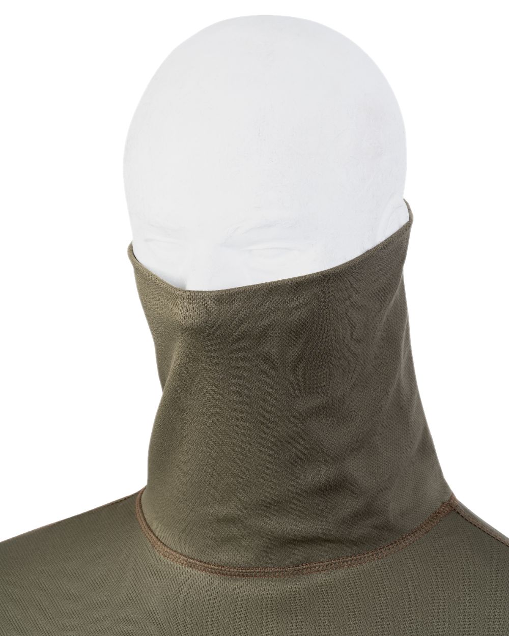 Green Coloured Viper Tactical Roll Neck Top on white background