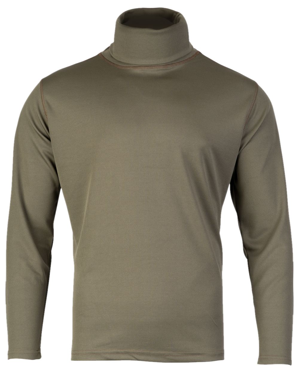 Green Coloured Viper Tactical Roll Neck Top on white background
