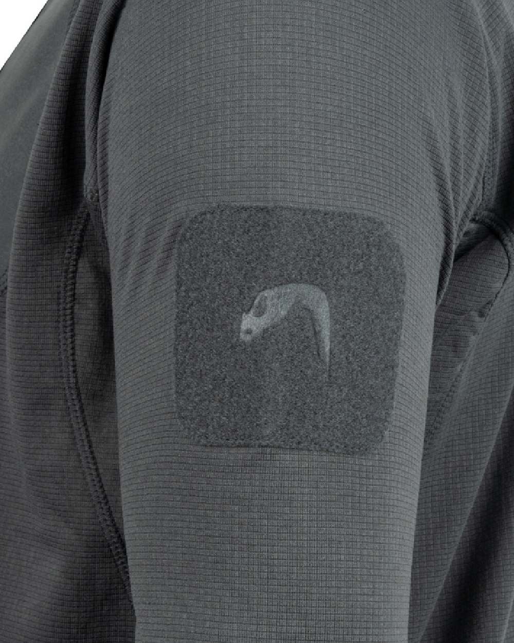 Titanium Coloured Viper Technical Mid Layer Fleece Top on white background