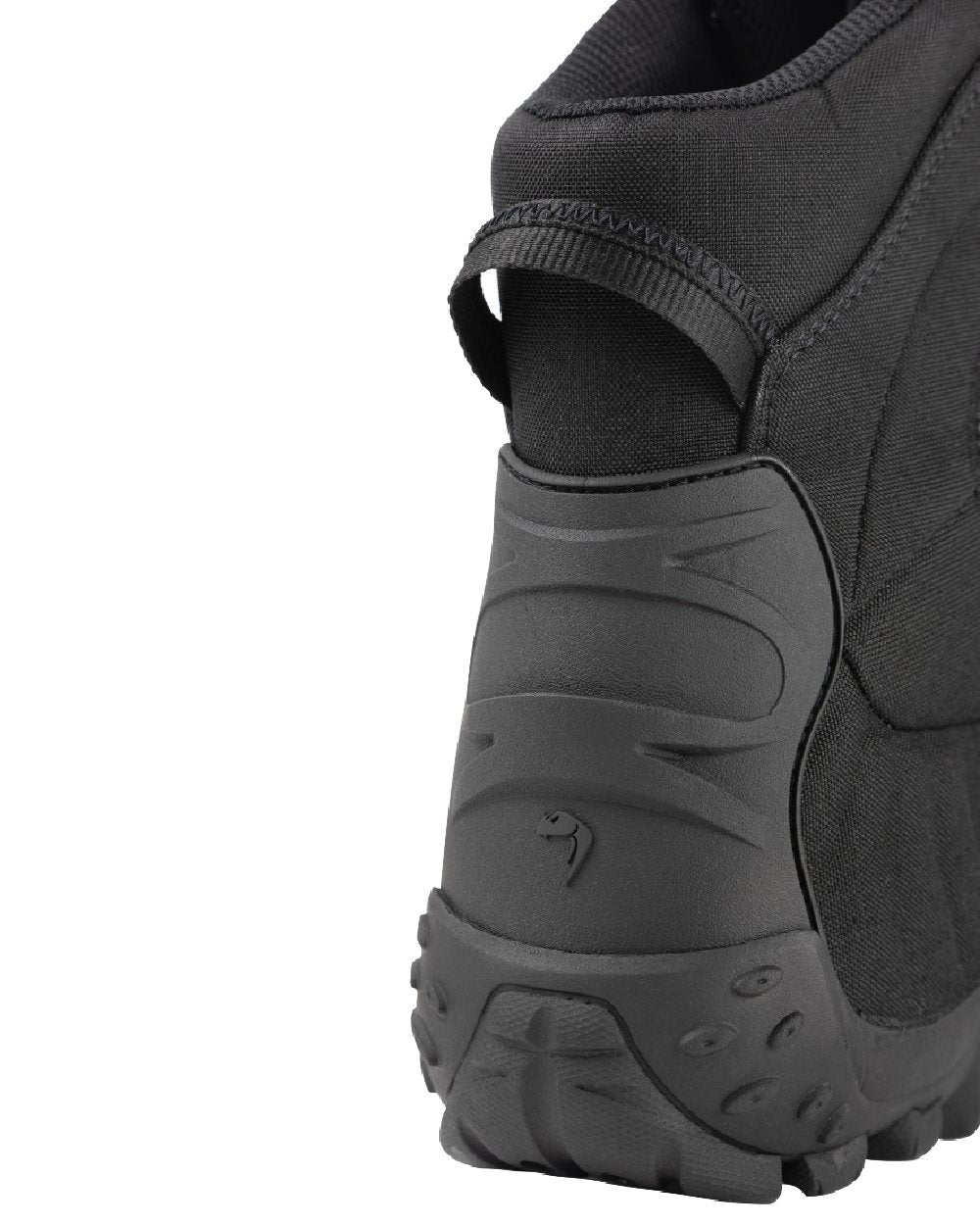 Black Coloured Viper Venom Boots on white background