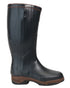 Bronze Coloured Aigle Parcours 2 ISO Open Wellingtons On A White Background