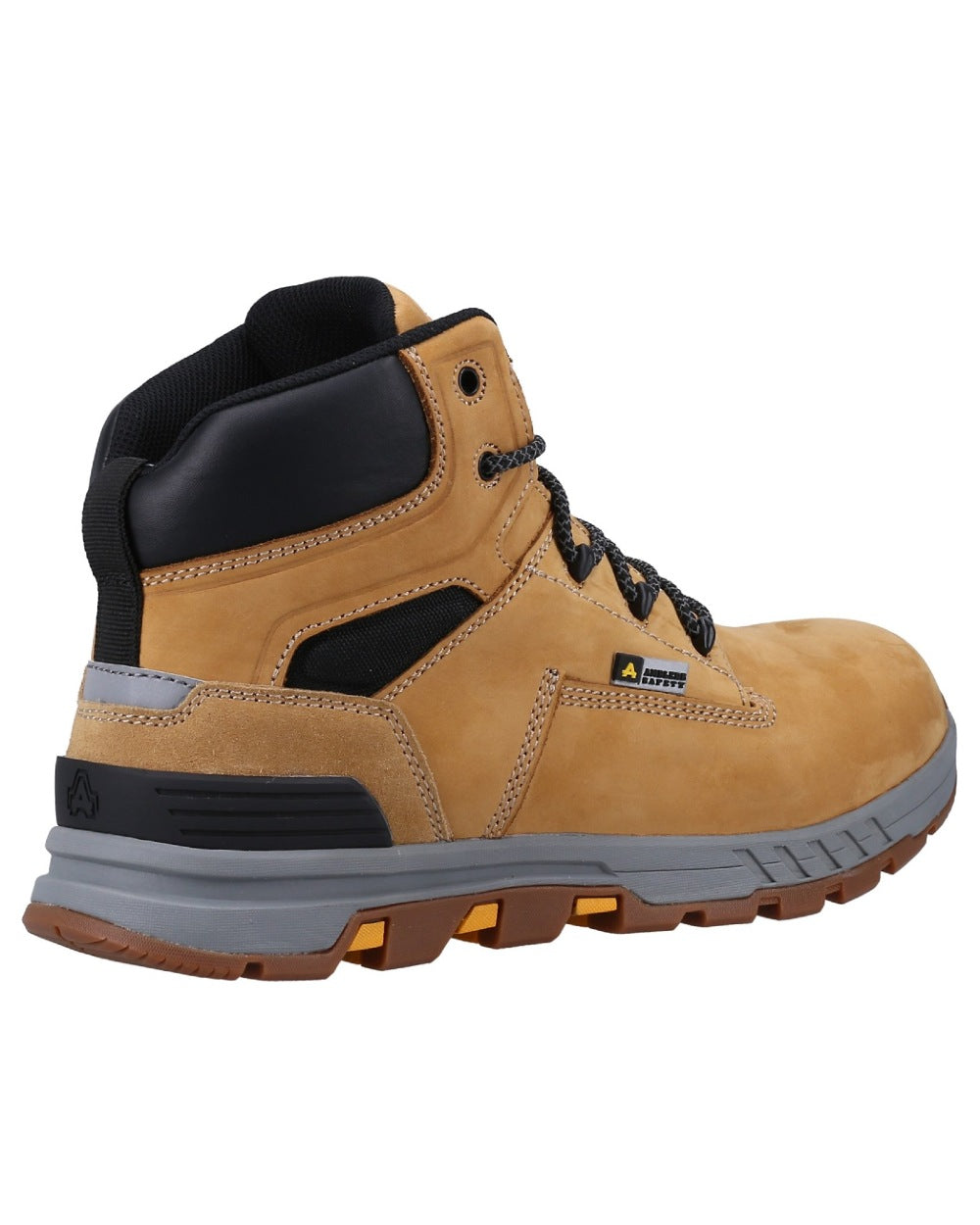 Honey coloured Amblers Safety Mens AS261 Safety Boots on a white background